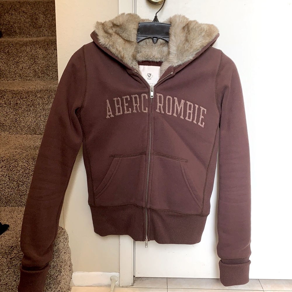Abercrombie & Fitch Faux Fur lined Jacket